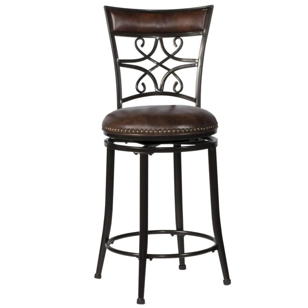 Stools | Seville Metal Stool Kitchen & Dining Brown Shimmer