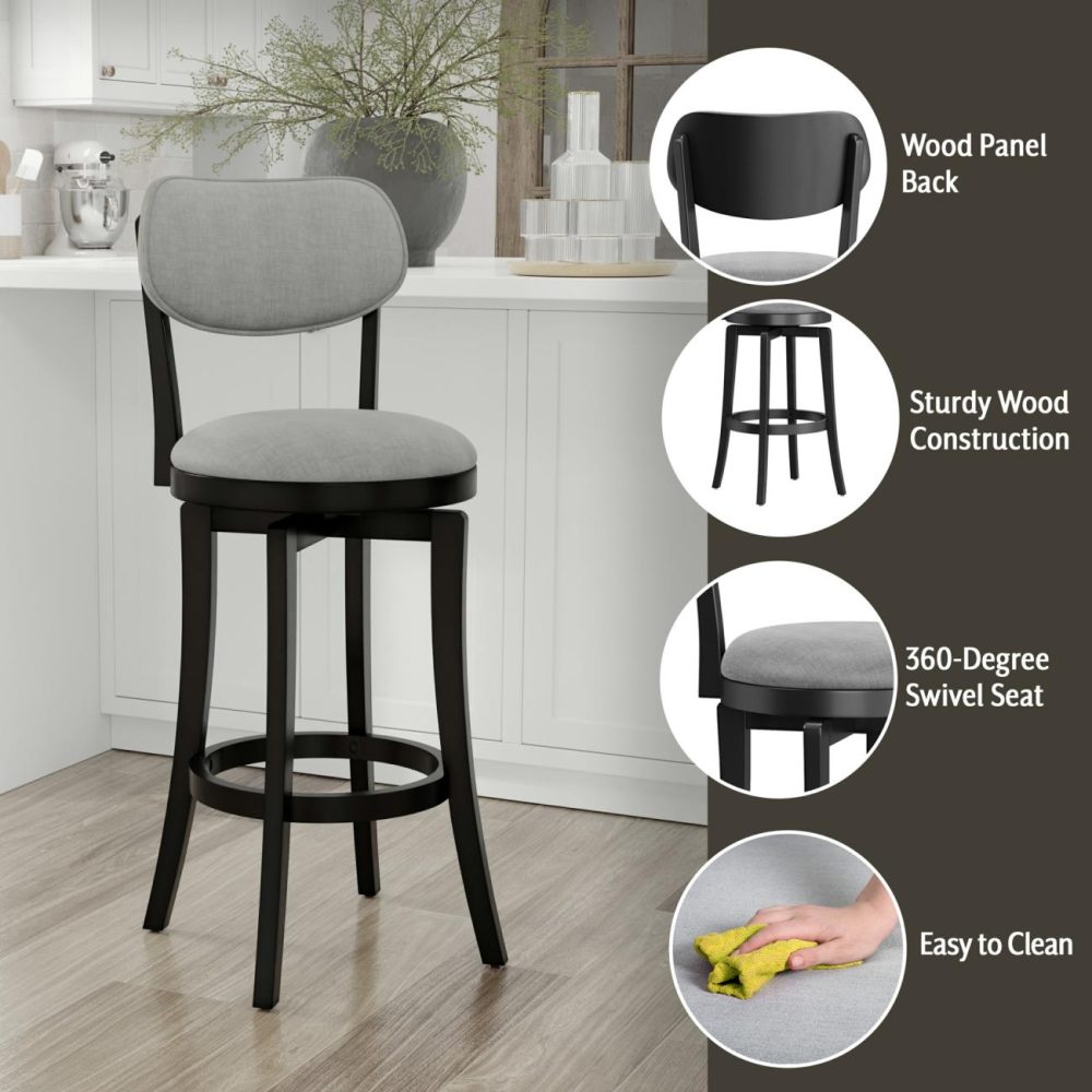 Stools | Sloan Wood Stool Kitchen & Dining Black