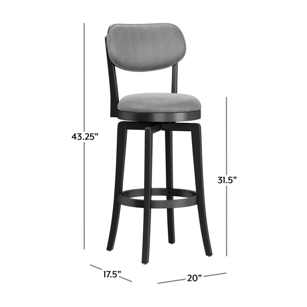 Stools | Sloan Wood Stool Kitchen & Dining Black