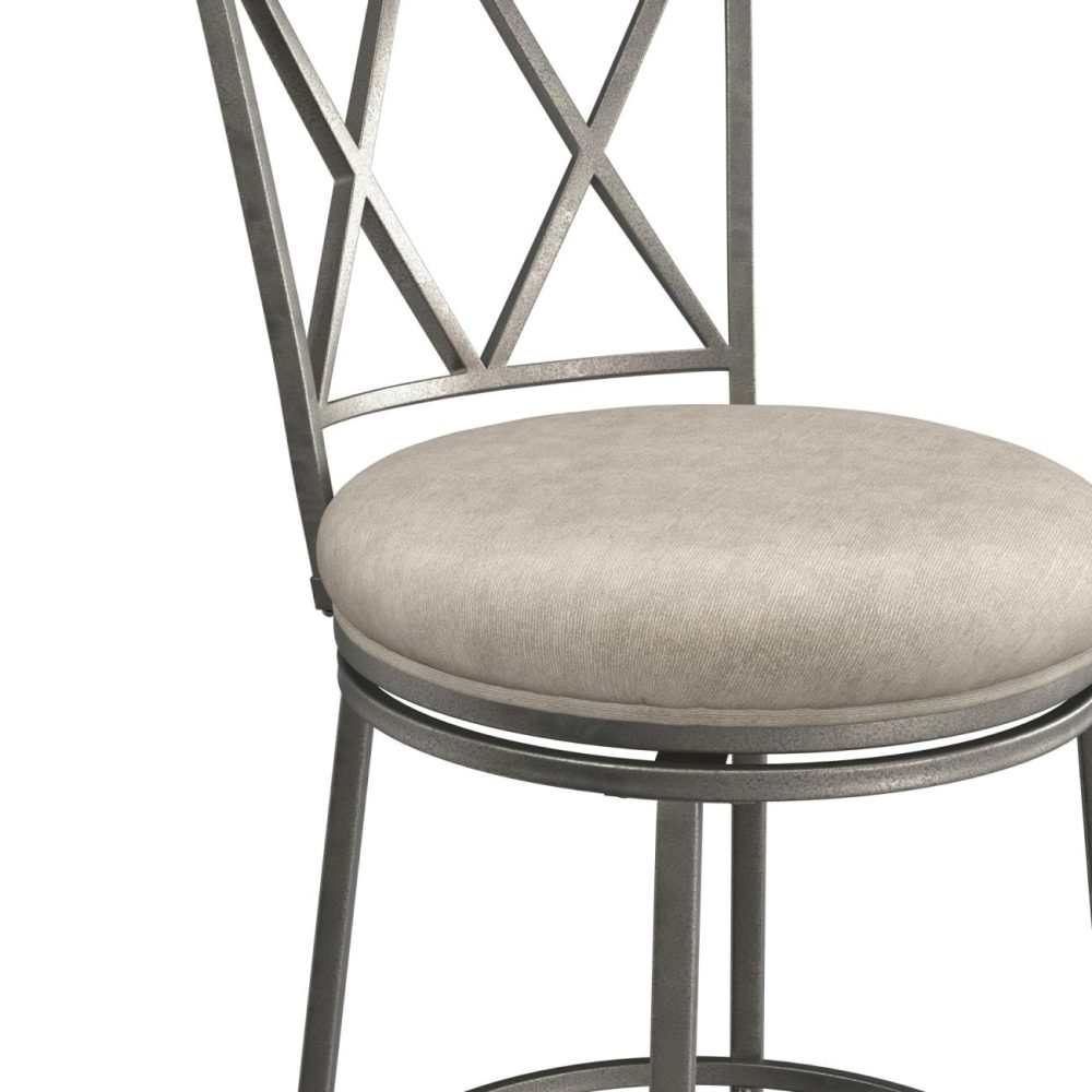 Stools | Stewart Metal Stool Kitchen & Dining Aged Pewter