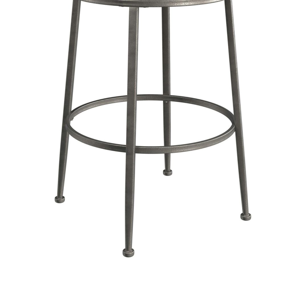 Stools | Stewart Metal Stool Kitchen & Dining Aged Pewter