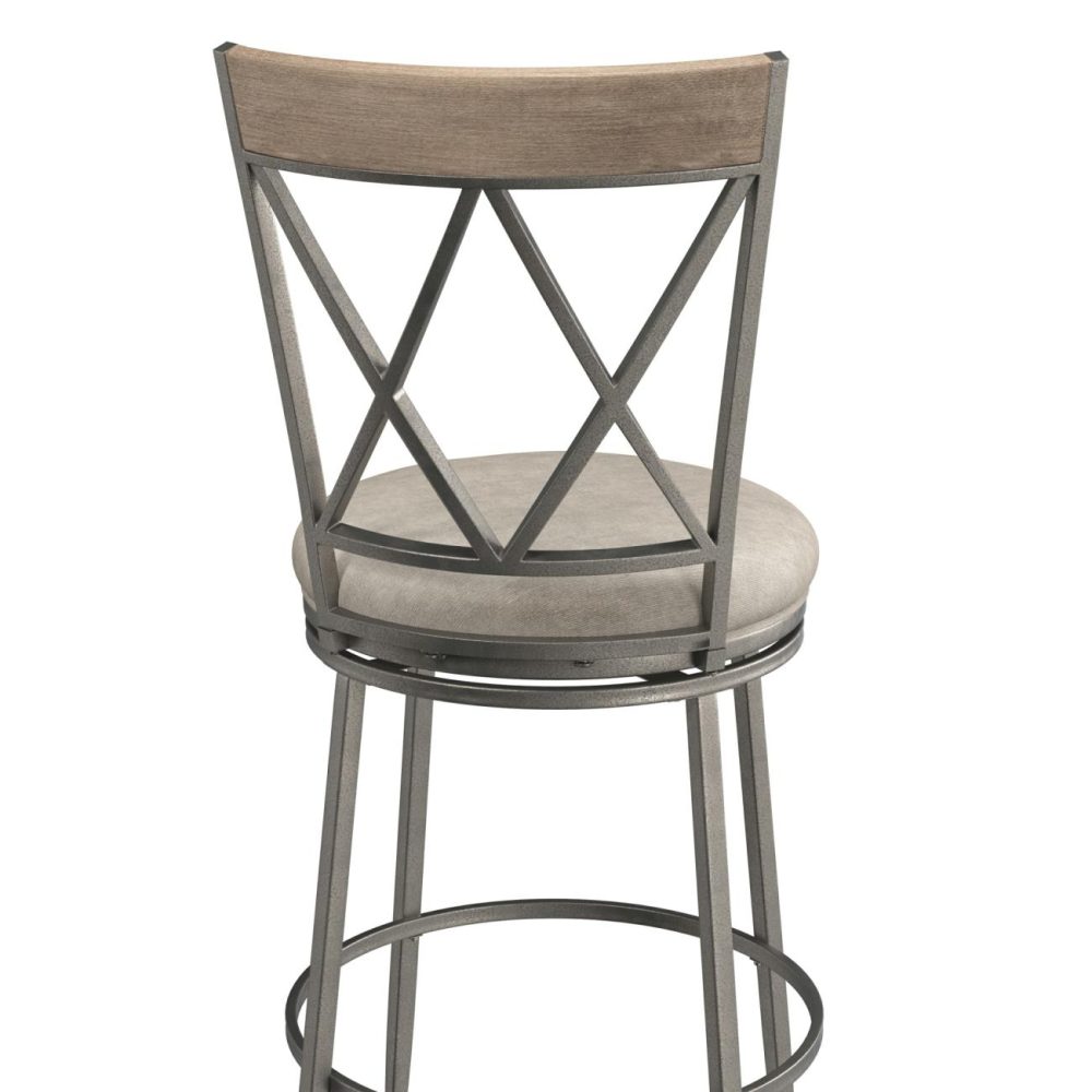 Stools | Stewart Metal Stool Kitchen & Dining Aged Pewter