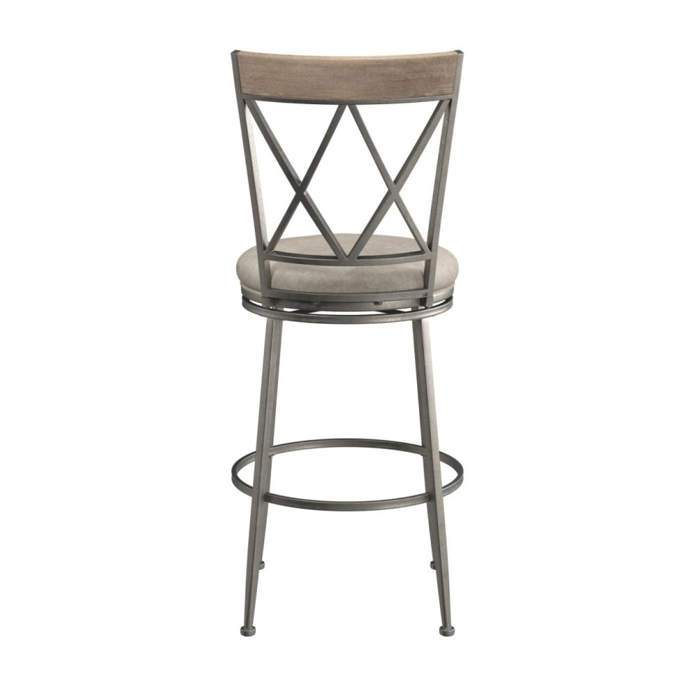 Stools | Stewart Metal Stool Kitchen & Dining Aged Pewter