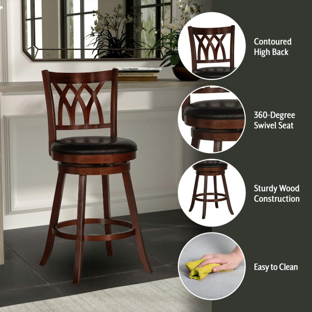 Stools | Tateswood Wood Stool Kitchen & Dining Cherry