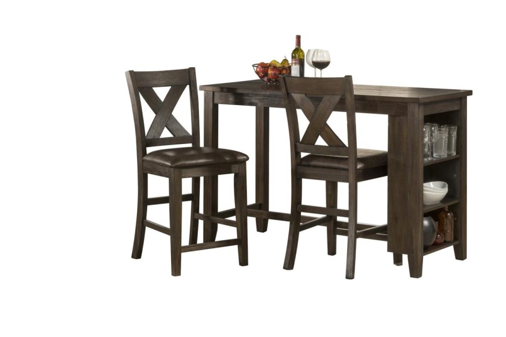 Tables | Spencer Wood Dining Set Kitchen & Dining Dark Espresso Wire Brush