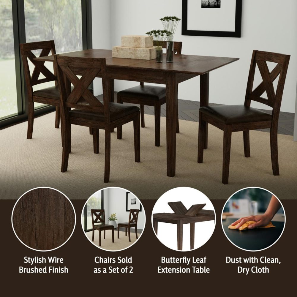 Tables | Spencer Wood Dining Set Kitchen & Dining Dark Espresso