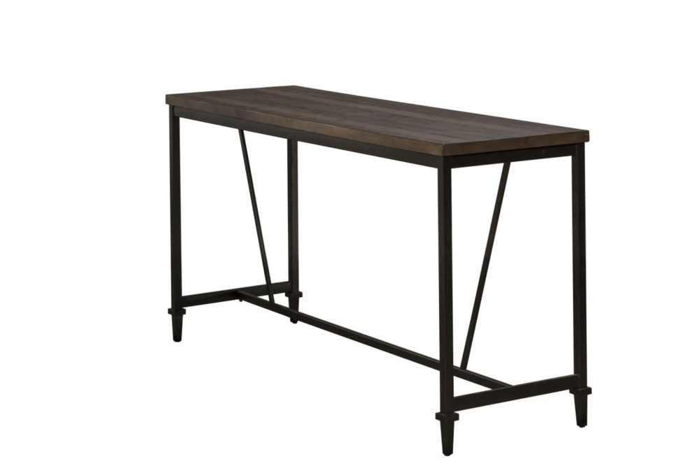 Tables | Trevino Metal Dining Table Kitchen & Dining Distressed Walnut