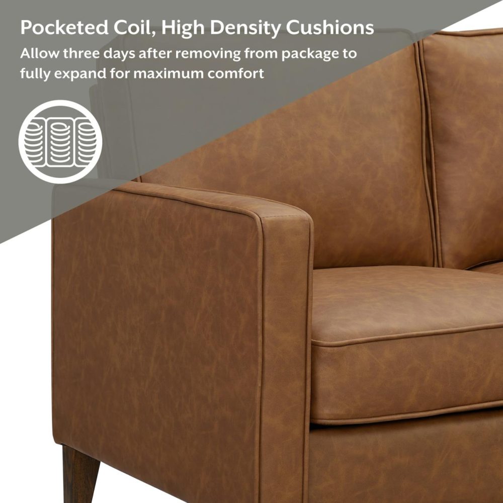 Sofas | Jianna Upholstered Loveseat Seating Saddle Brown