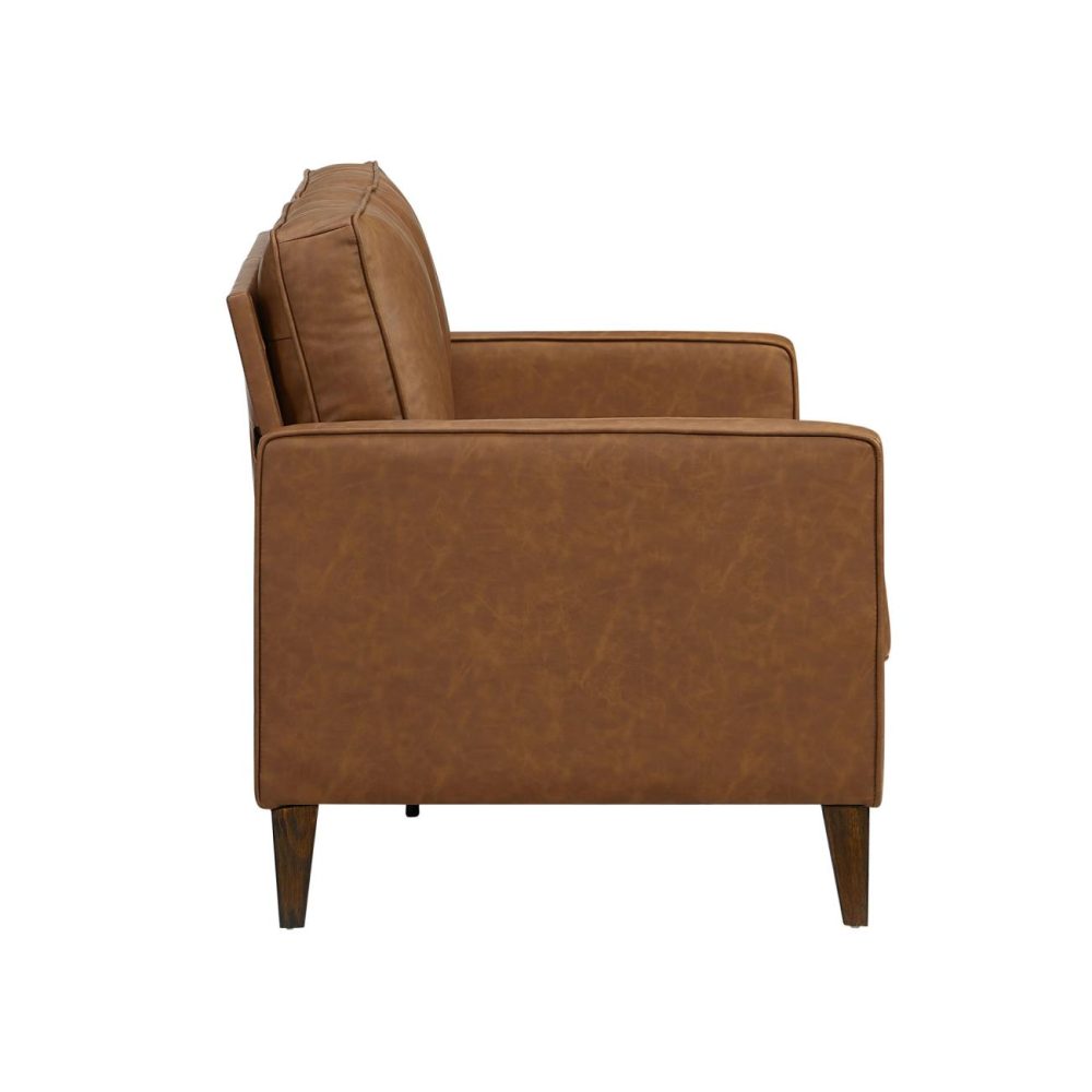 Sofas | Jianna Upholstered Loveseat Seating Saddle Brown