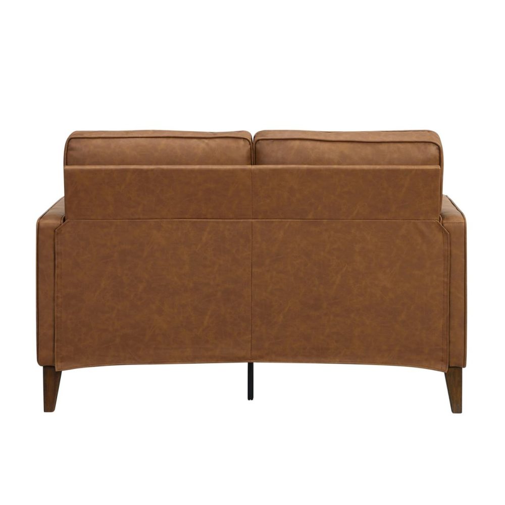 Sofas | Jianna Upholstered Loveseat Seating Saddle Brown